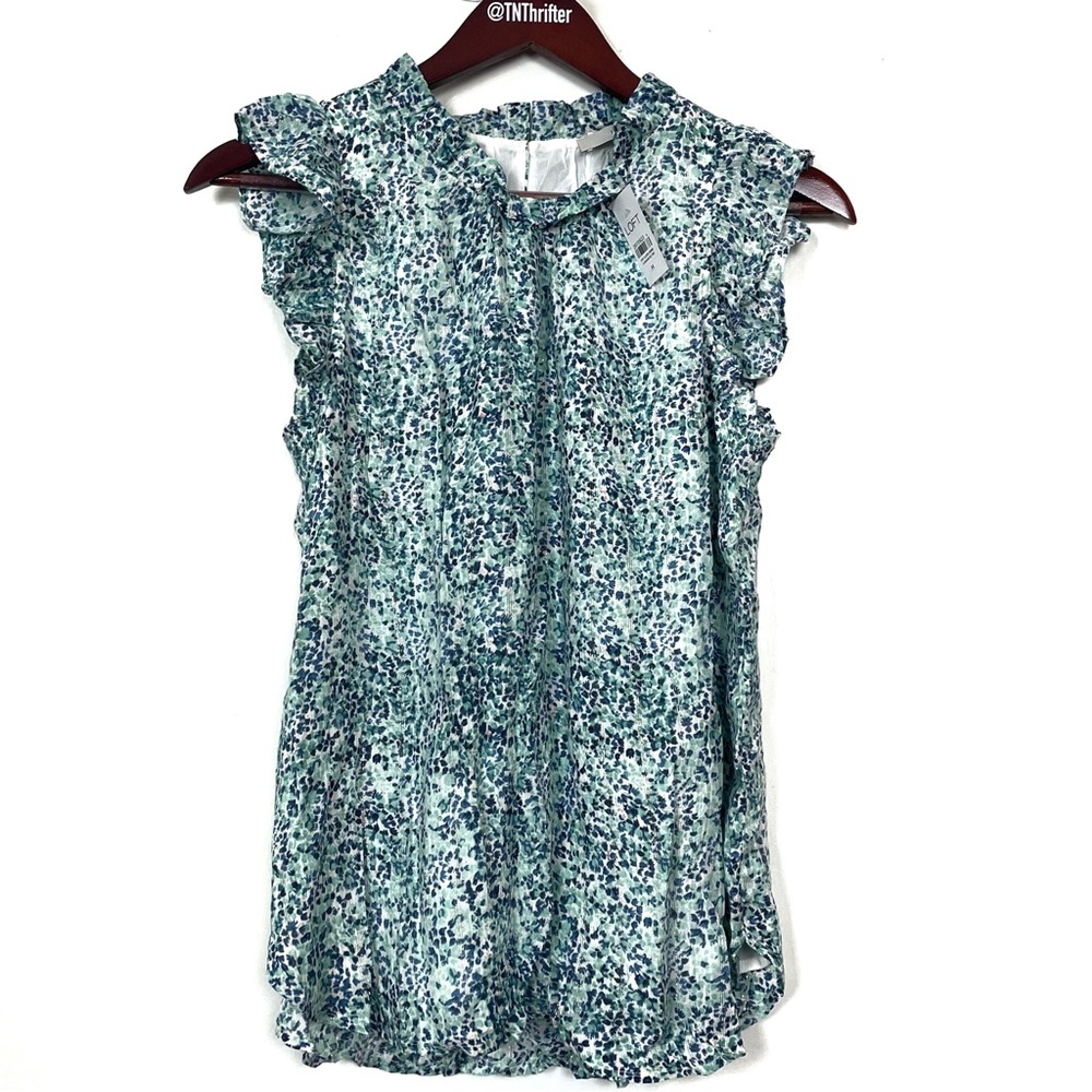 Floral Ruffle Sleeve Top